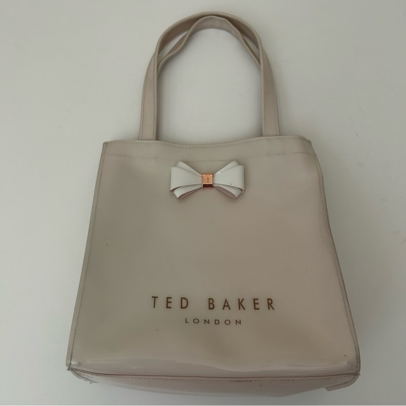 Ted Baker London light Pink Blush Plastic PVC bag The Ted Tote - Picture 4 of 13